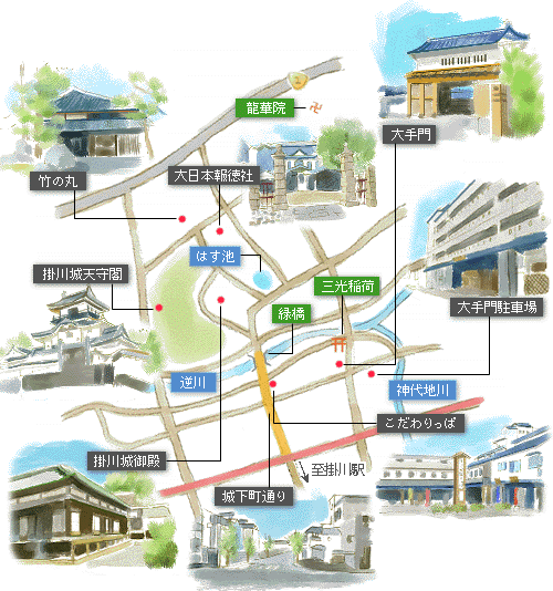 掛川城MAP